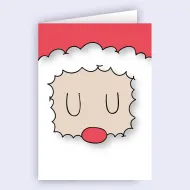 Коледна картичка - Дядо Коледа