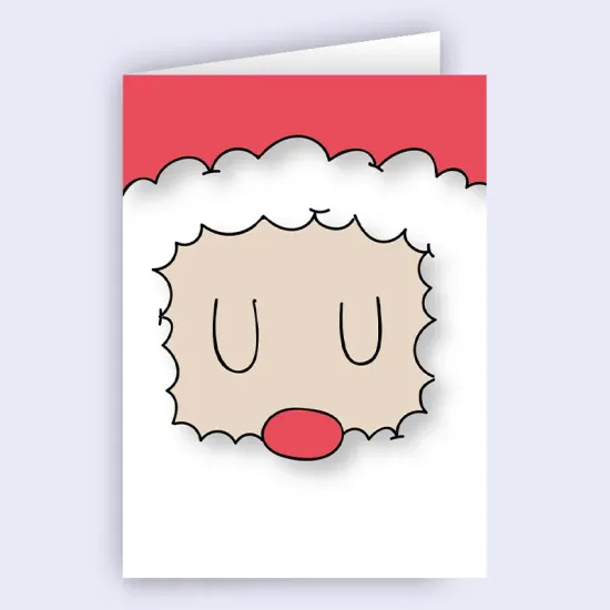 Коледна картичка - Дядо Коледа