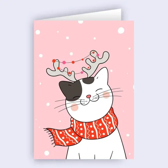 Коледна картичка - Котеколеда