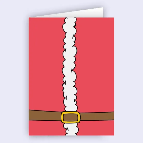 Забавна коледна картичка - Отпусни колана