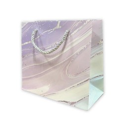 Подаръчна Торбичка с Мраморен Ефект в Пастелни Тонове