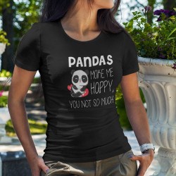 Тениска Pandas makes me happy