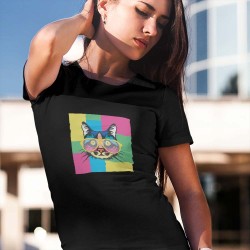 Тениска Pop art коте