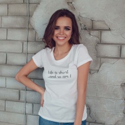 Тениска Life is short