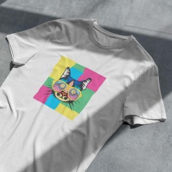 Тениска Pop art коте